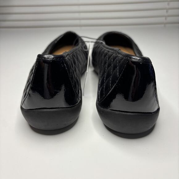 Time And Tru Quilted Ballet Memory Foam Slip On Shoes Women's Black Size 7 - Picture 5 of 9